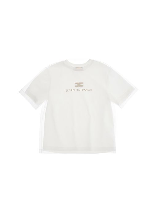 T-shirt, bambina, logata. ELISABETTA FRANCHI | EFTS255 0 JE0060115